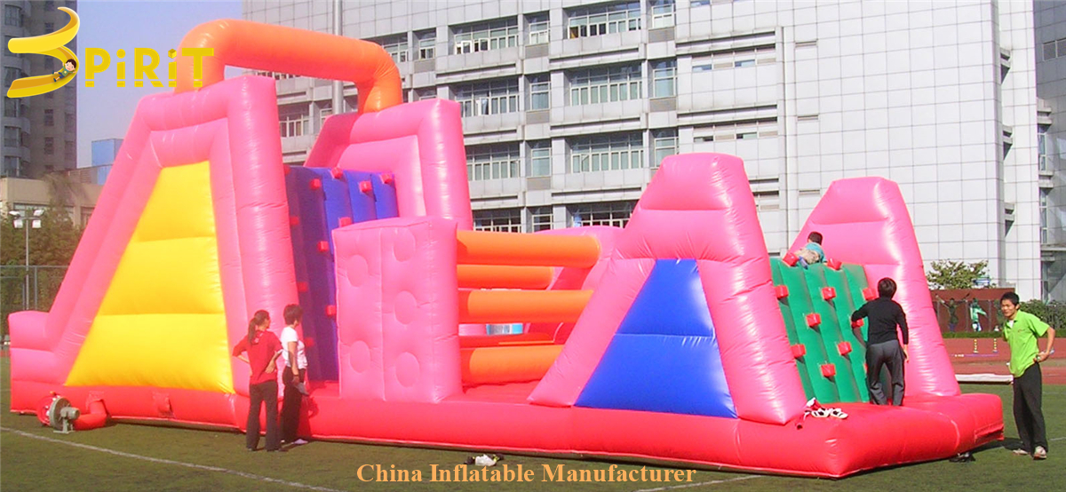 Children amazing inflatable parkour course to buy for garden-SPIRIT PLAY,Outdoor Playground, Indoor Playground,Trampoline Park,Outdoor Fitness,Inflatable,Soft Playground,Ninja Warrior,Trampoline Park,Playground Structure,Play Structure,Outdoor Fitness,Water Park,Play System,Freestanding,Interactive,independente ,Inklusibo, Park, Pagsaka sa Bungbong, Dula sa Bata